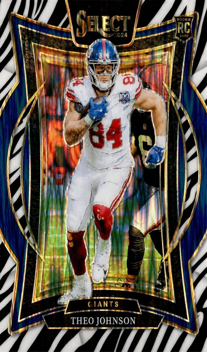 2024 Panini Select Football Zebra Theo Johnson #96