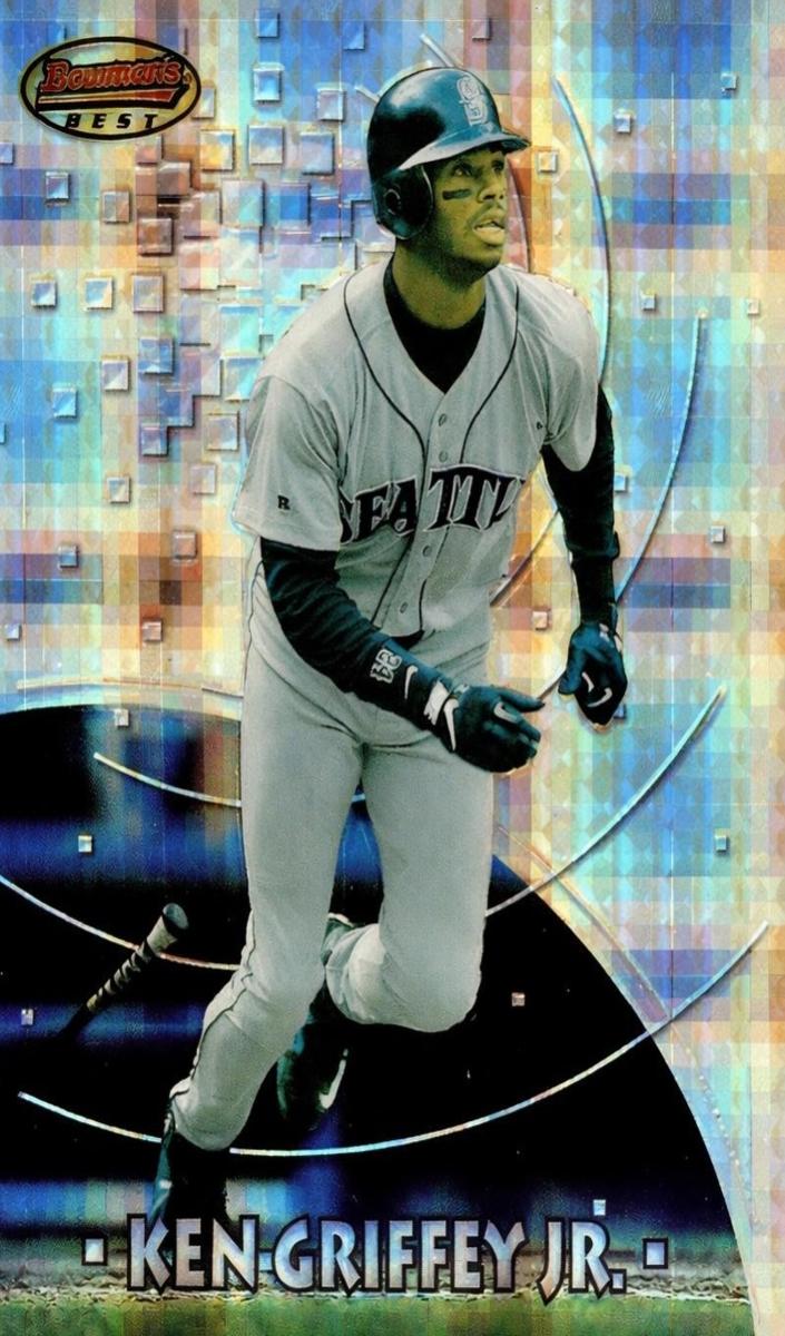 1997 Bowman's Best Baseball Atomic Refractor Ken Griffey Jr. #BBP2 PSA 9