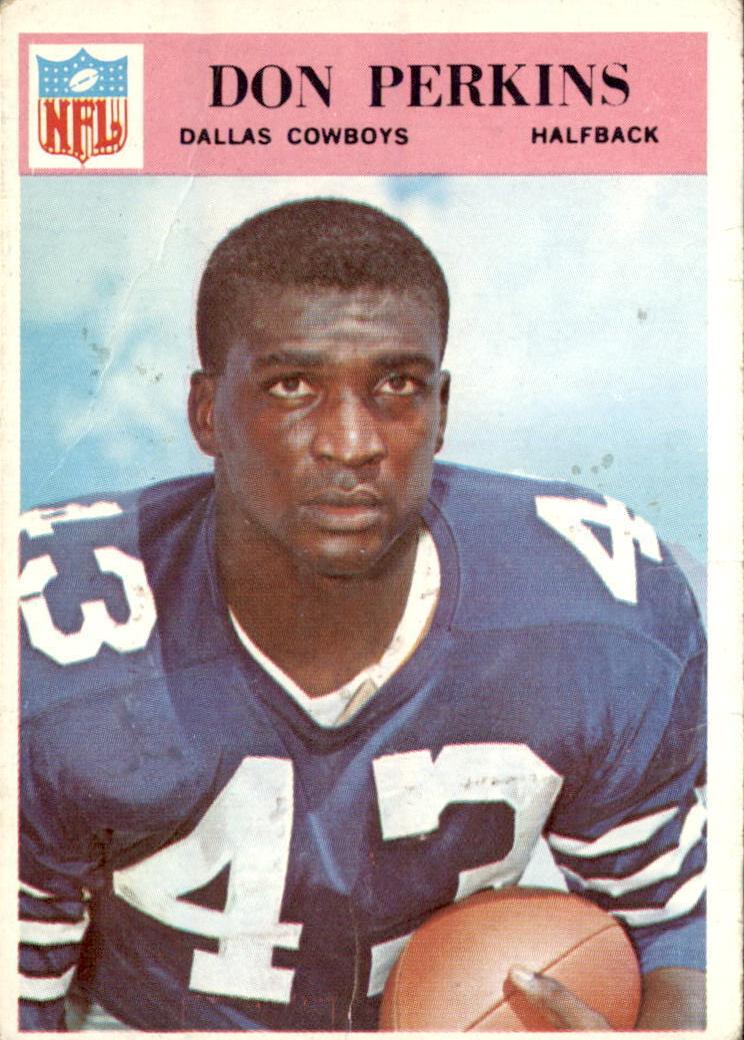 1966 Philadelphia Football Don Perkins #62 PSA 7