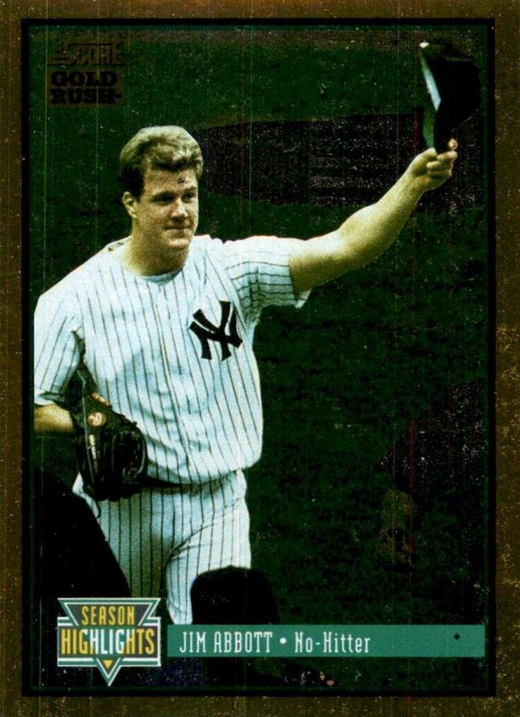 1994 Score Baseball Gold Rush Jim Abbott #626