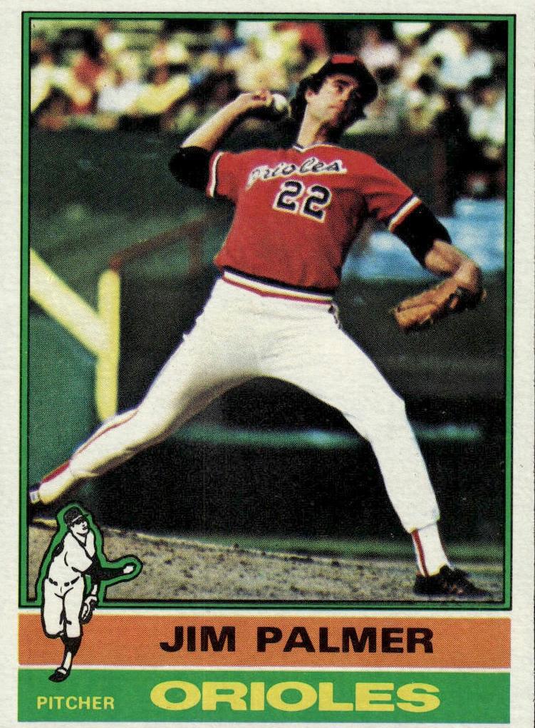 1976 Topps Baseball Jim Palmer #450 PSA 9
