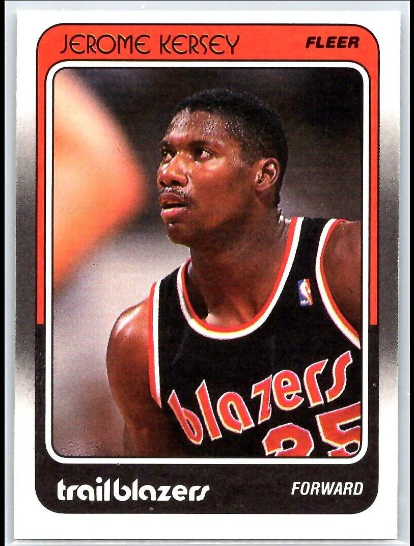 1988 Fleer Basketball Jerome Kersey #95