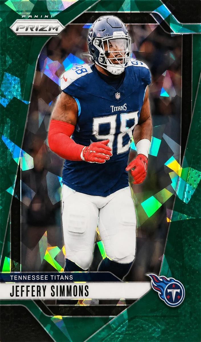 2024 Panini Prizm Football Green Ice Jeffery Simmons #282