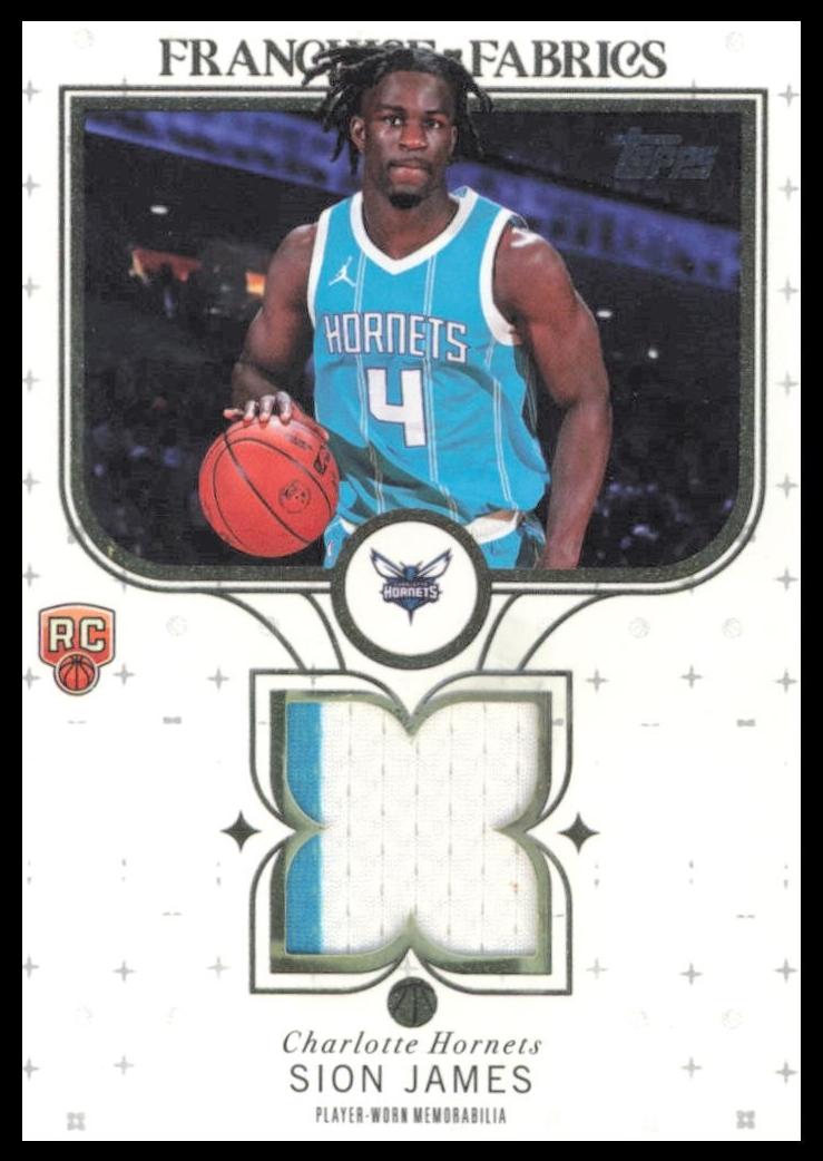 2025 Topps Basketball Sion James #FF-SJ PSA 8