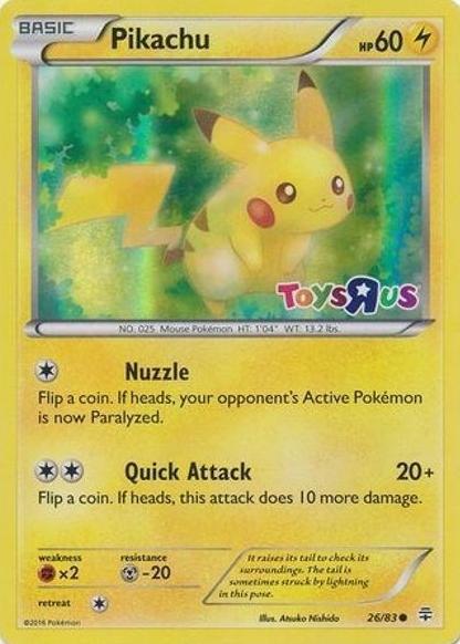 2016 Pokemon XY Generations Toys R Us Pikachu #26 PSA 9