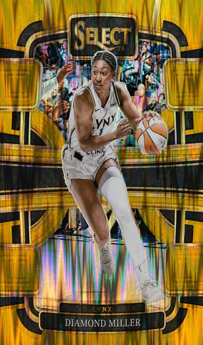 2024 Panini Select WNBA Basketball Gold Flash Diamond Miller #25