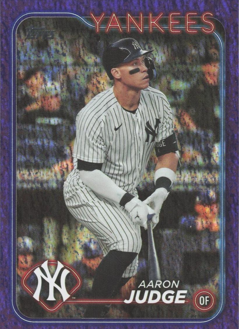 2024 Topps Baseball Purple Foil Aaron Judge #99
