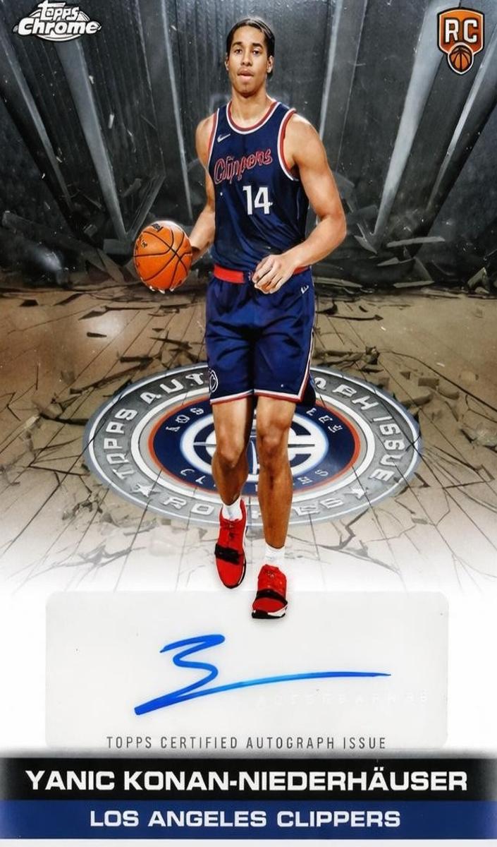 2025 Topps Chrome Basketball Yanic Konan-Niederhauser #TAIR-YKN