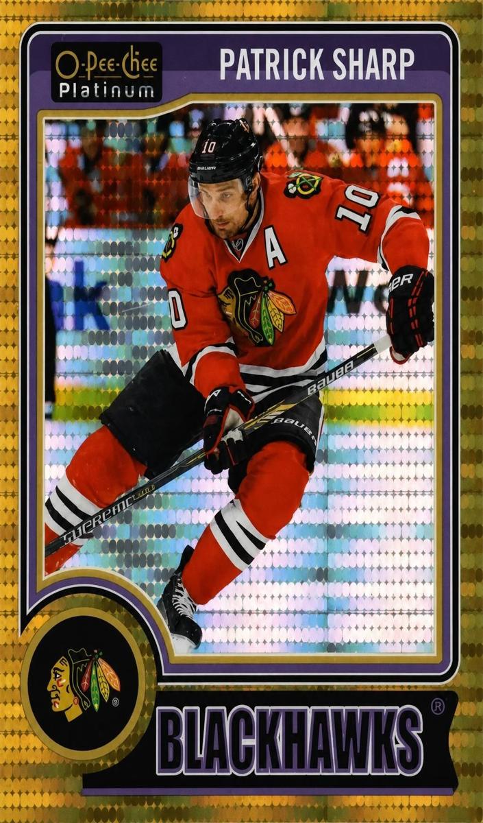 2014 O-Pee-Chee Platinum Hockey Seismic Gold Patrick Sharp #89