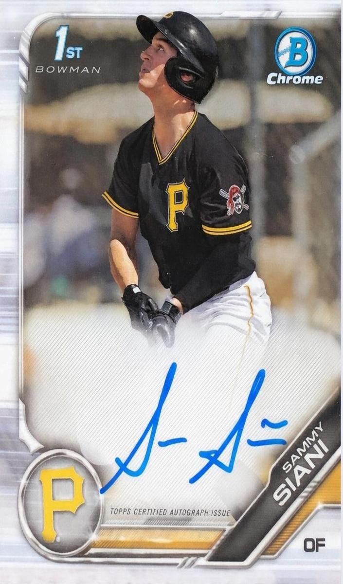 2019 Bowman Draft Chrome Baseball Sammy Siani #CDA-SS