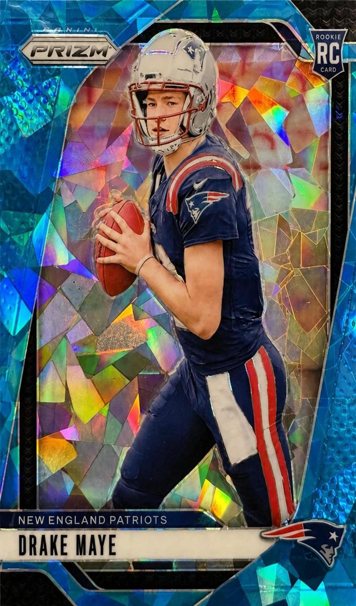 2024 Panini Prizm Football Blue Ice Drake Maye #329 PSA 8.5