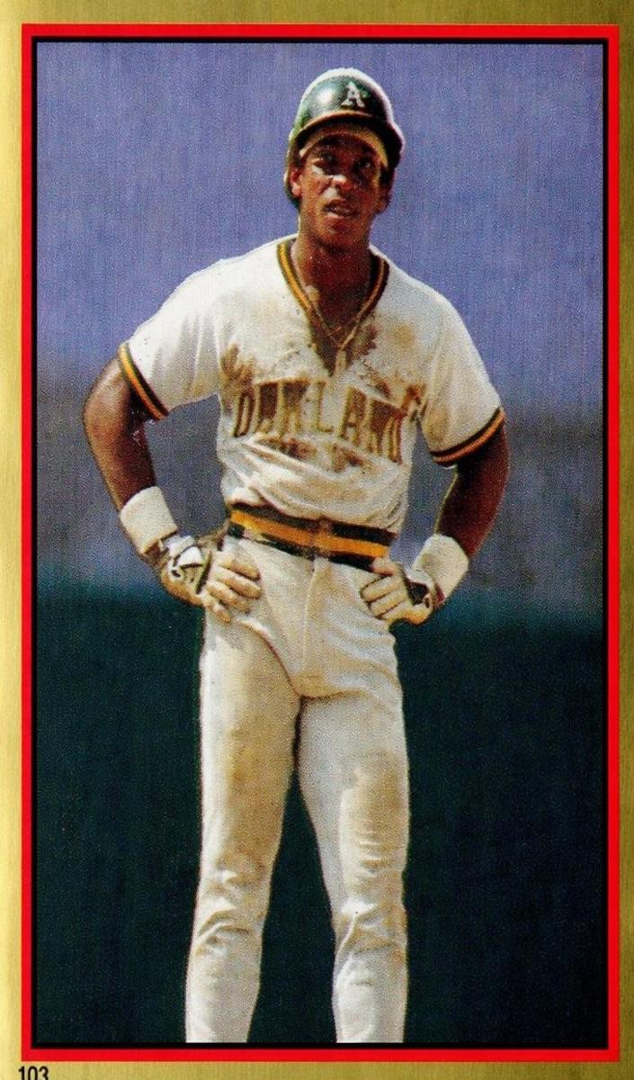 1983 Topps Stickers Baseball Rickey Henderson #103 PSA 9
