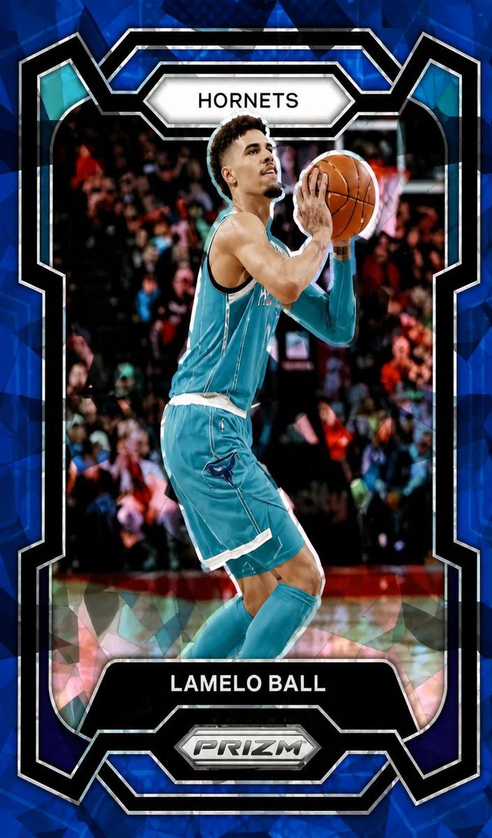 2023 Panini Prizm Basketball Blue Ice LaMelo Ball #41