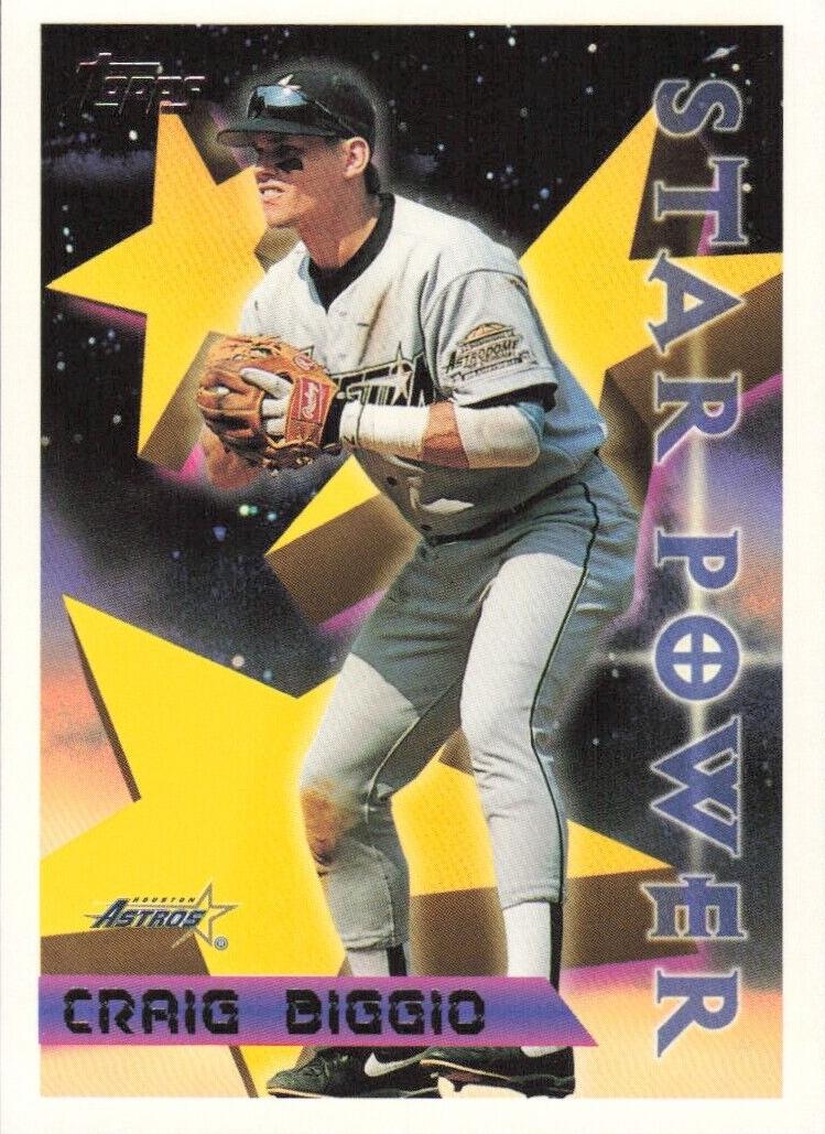 1996 Topps Baseball Craig Biggio #9 PSA 9