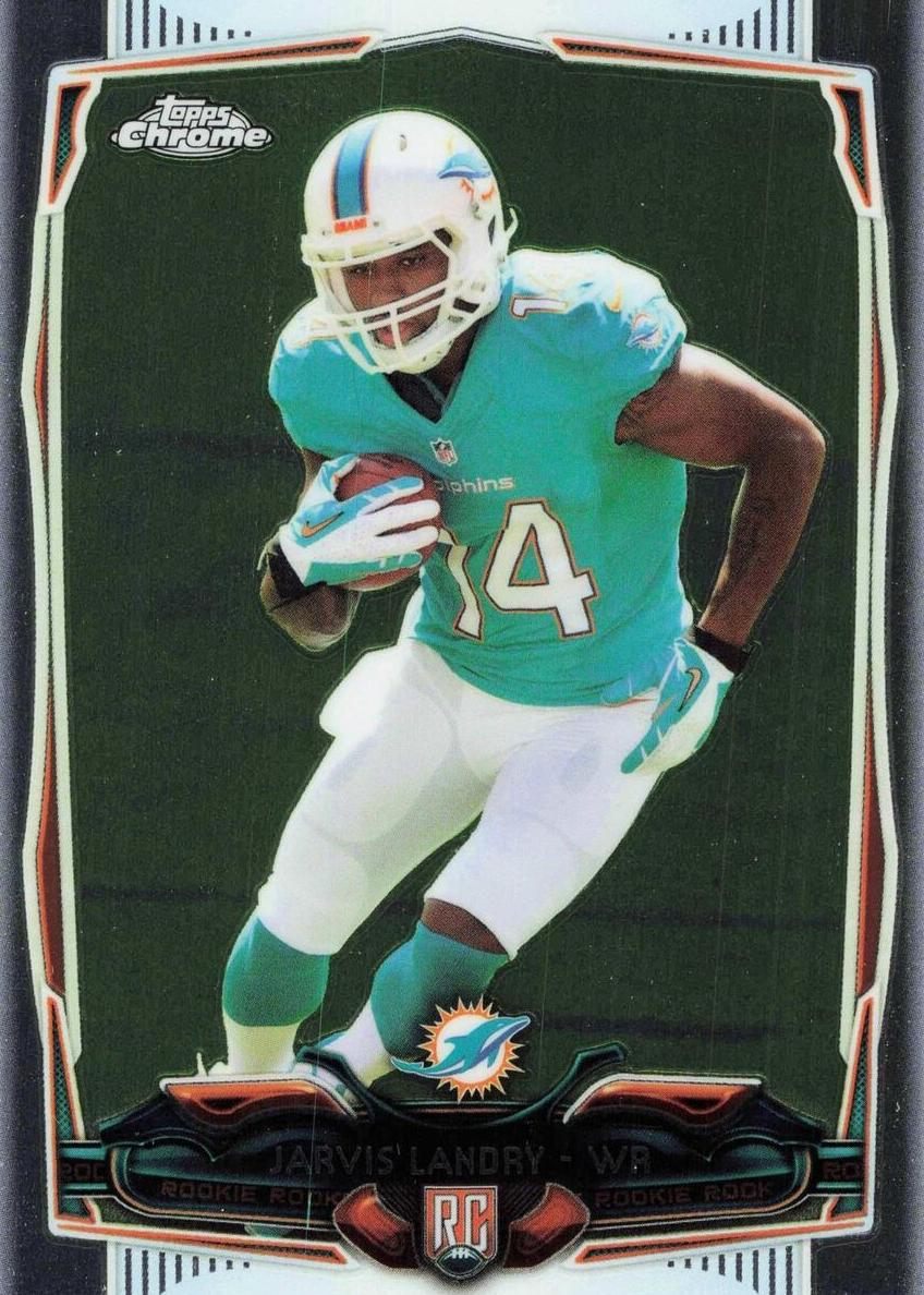 2014 Topps Chrome Football Jarvis Landry #177 PSA 10