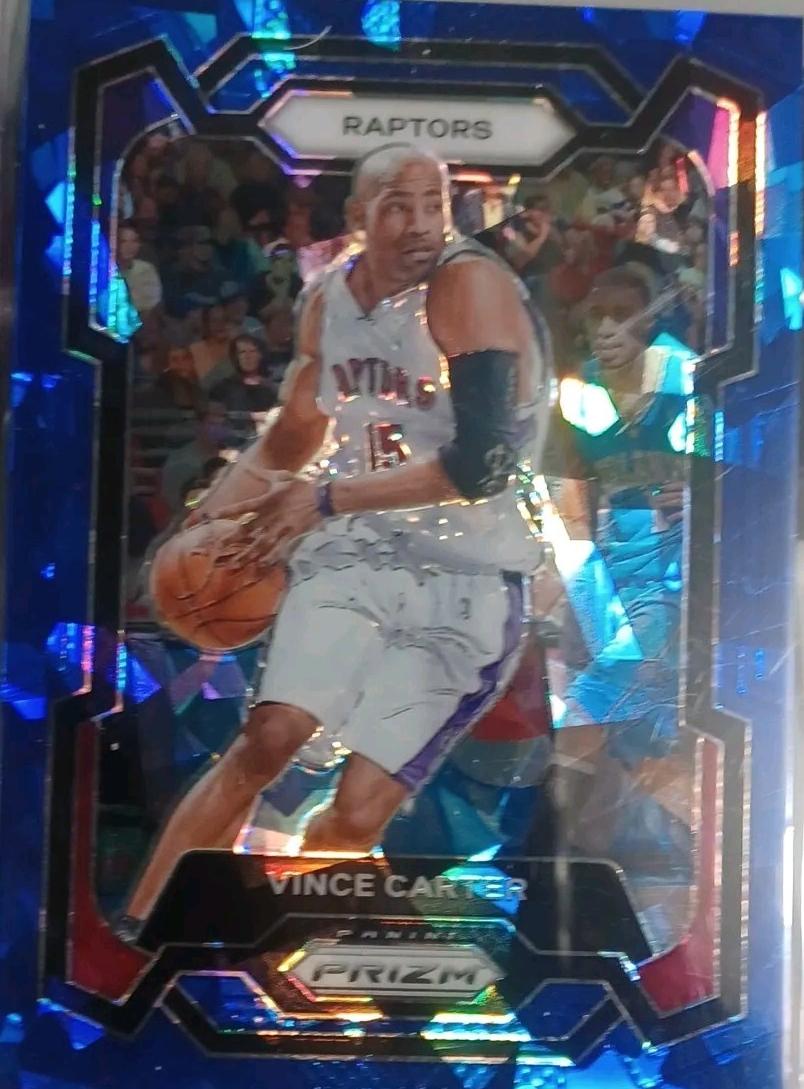 2023 Panini Prizm Basketball Blue Ice Vince Carter #195 PSA 10