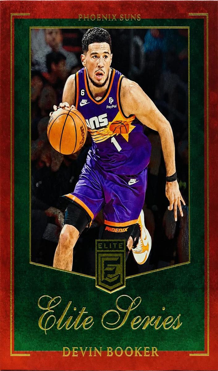 2023 Donruss Elite Basketball International Red and Green Devin Booker #17