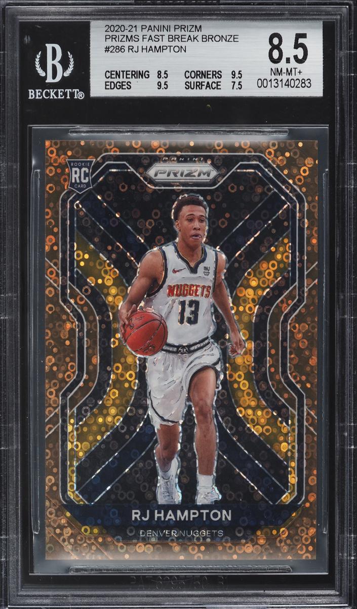 2020 Panini Prizm Basketball Fast Break Bronze RJ Hampton #286