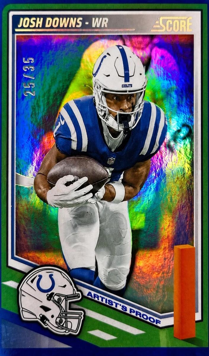 2025 Panini Score Football Artist's Proof Josh Downs #169