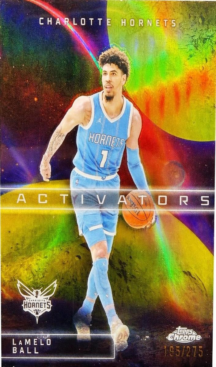 2025 Topps Chrome Basketball Yellow Refractor LaMelo Ball #AC-7