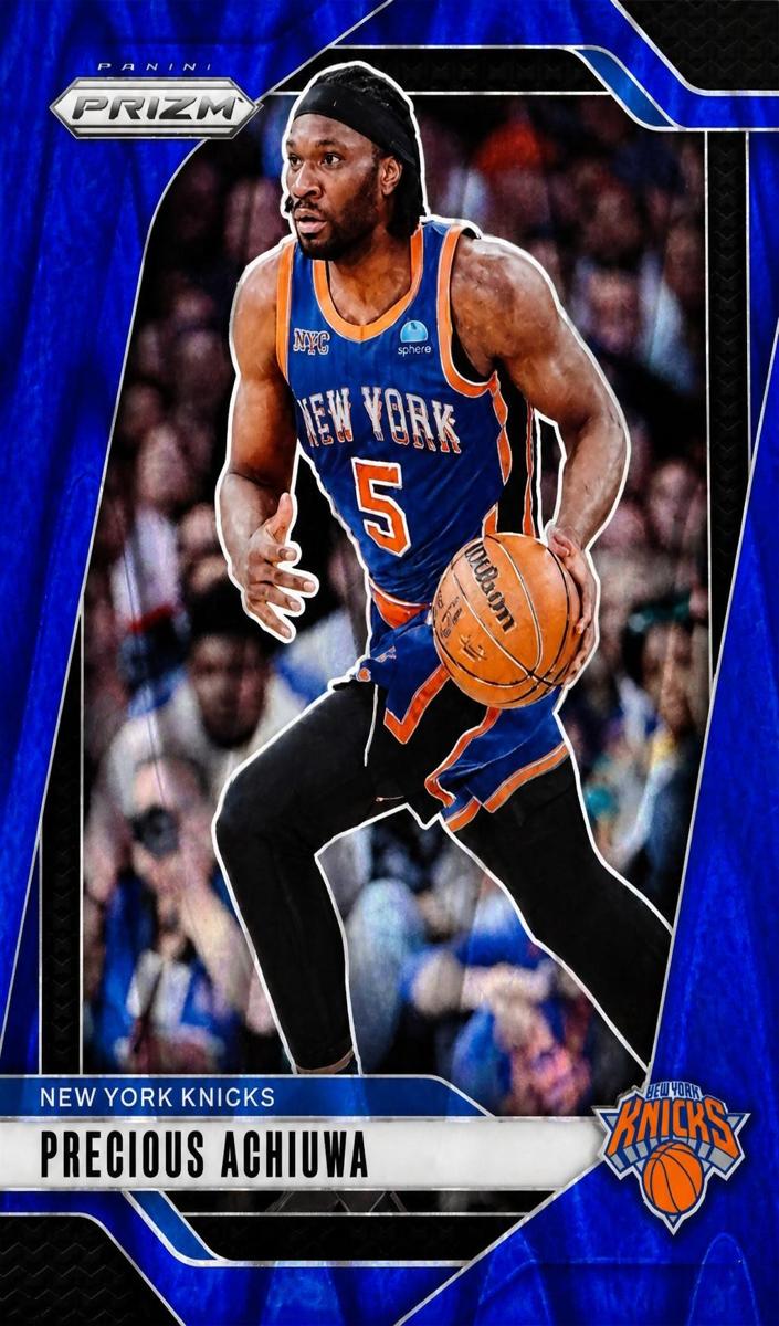 2024 Panini Prizm Basketball Blue Seismic Precious Achiuwa #42