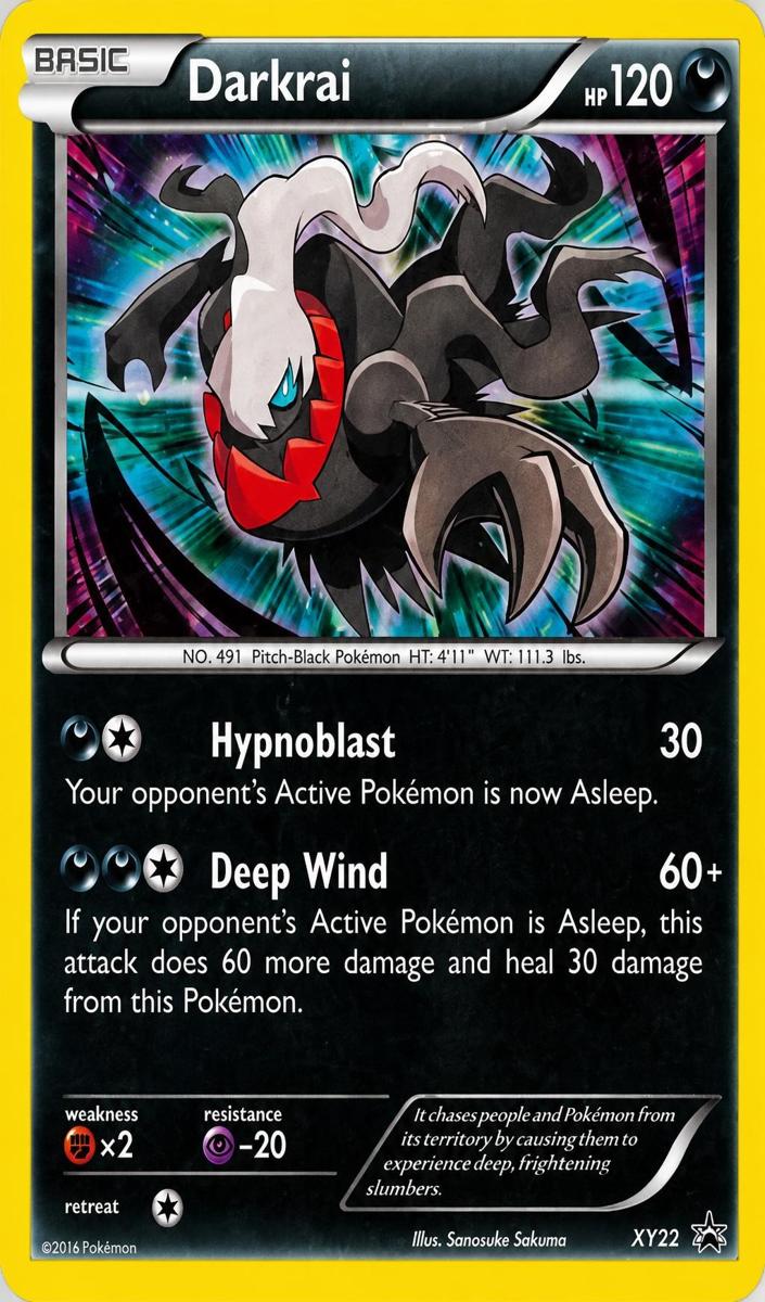 2014 Pokemon XY Black Star Promo Darkrai #XY22 PSA 9