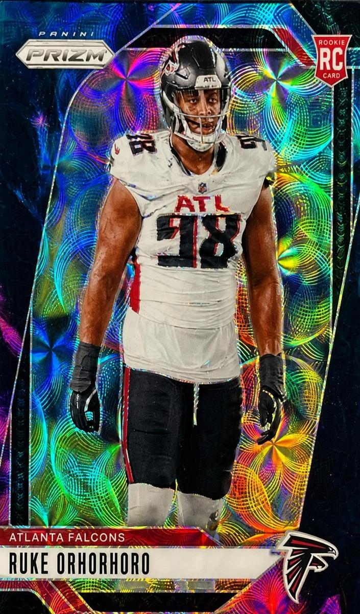 2024 Panini Prizm Football Choice Nebula Ruke Orhorhoro #386 PSA 9