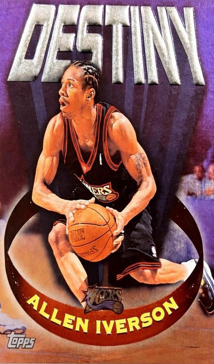 1997 Topps Basketball Allen Iverson #D14 PSA 7.5