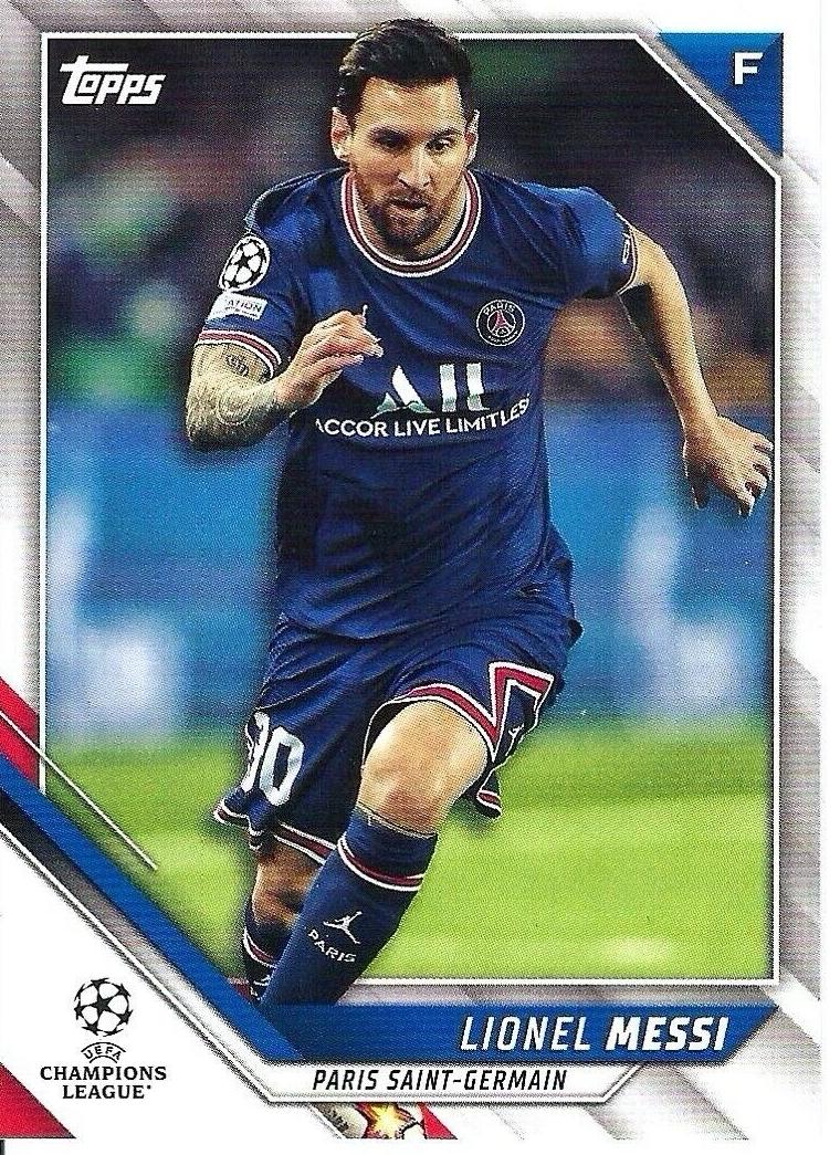 2021 Topps UEFA Champions League Soccer Lionel Messi #10
