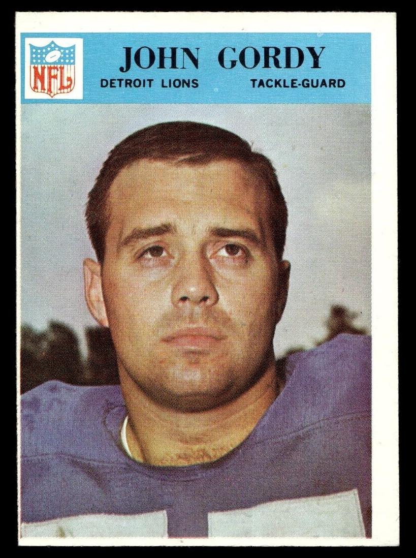 1966 Philadelphia Football John Gordy #68