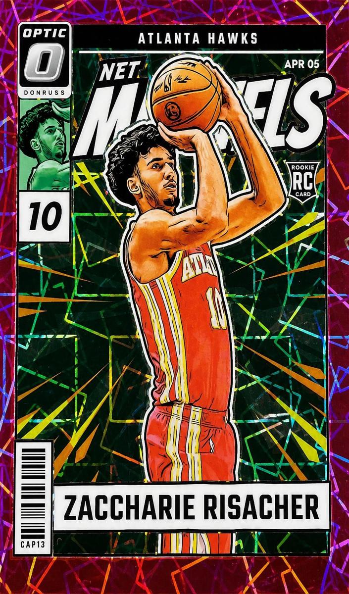 2024 Donruss Optic Basketball Pink Velocity Zaccharie Risacher #25