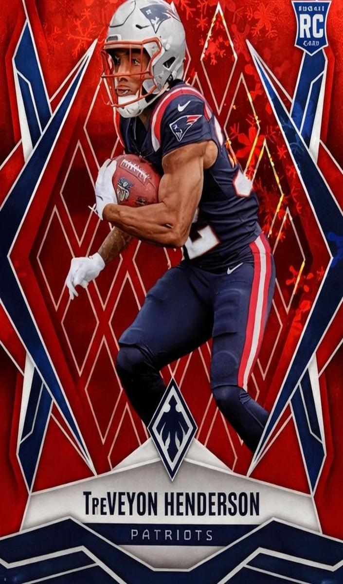 2025 Panini Phoenix Football Red Winter TreVeyon Henderson #187