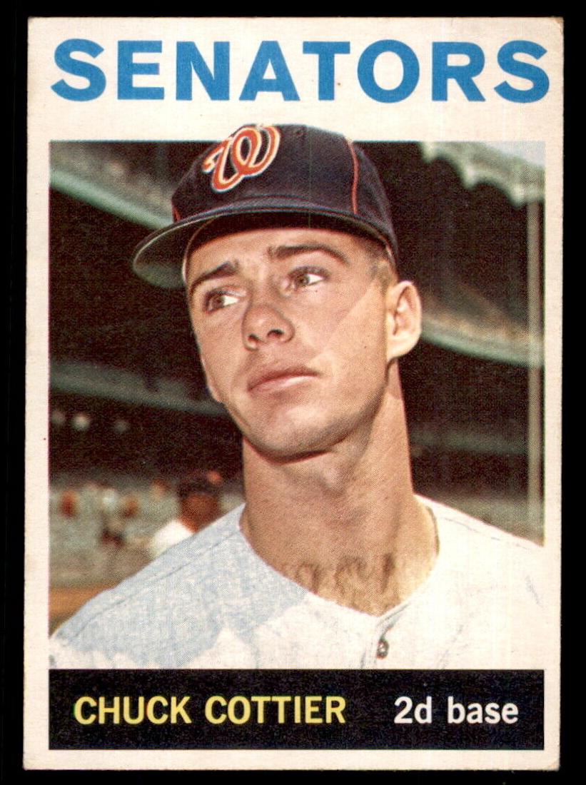 1964 Topps Baseball Chuck Cottier #397 PSA 7