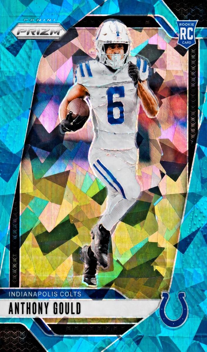 2024 Panini Prizm Football Blue Ice Anthony Gould #305 PSA 10