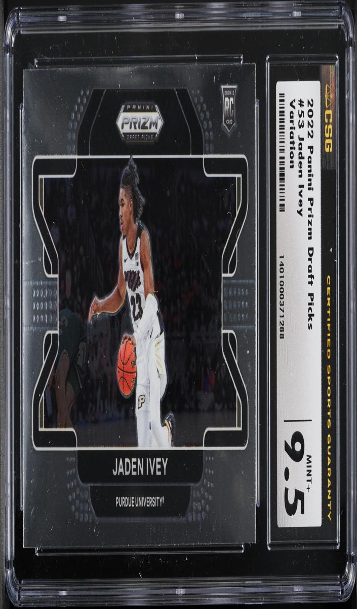2022 Panini Prizm Draft Picks Basketball Jaden Ivey #53 CSG 9