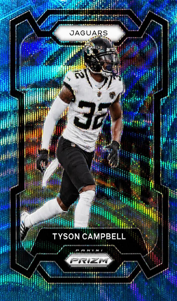 2023 Panini Prizm Football Blue Wave Tyson Campbell #140