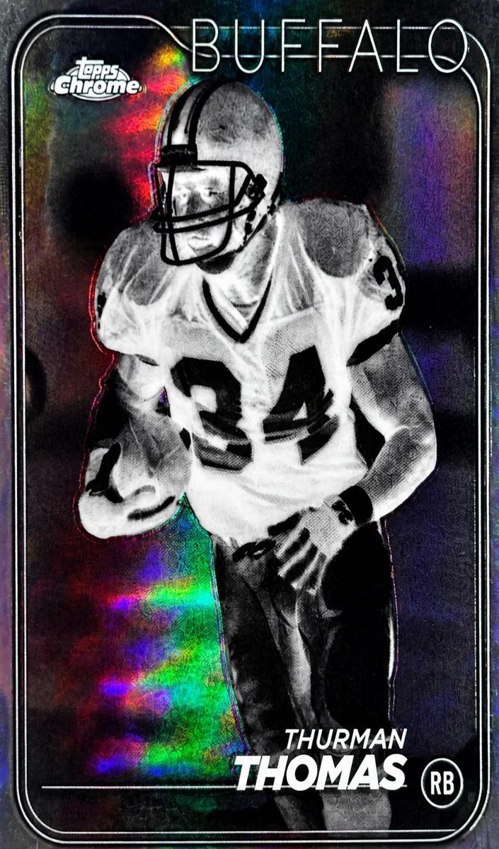 2024 Topps Chrome Football Negative Refractor Thurman Thomas #9