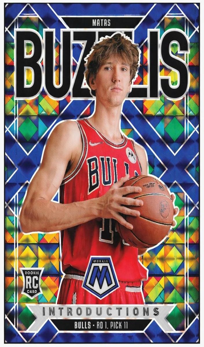 2024 Panini Mosaic Basketball Blue Matas Buzelis #7