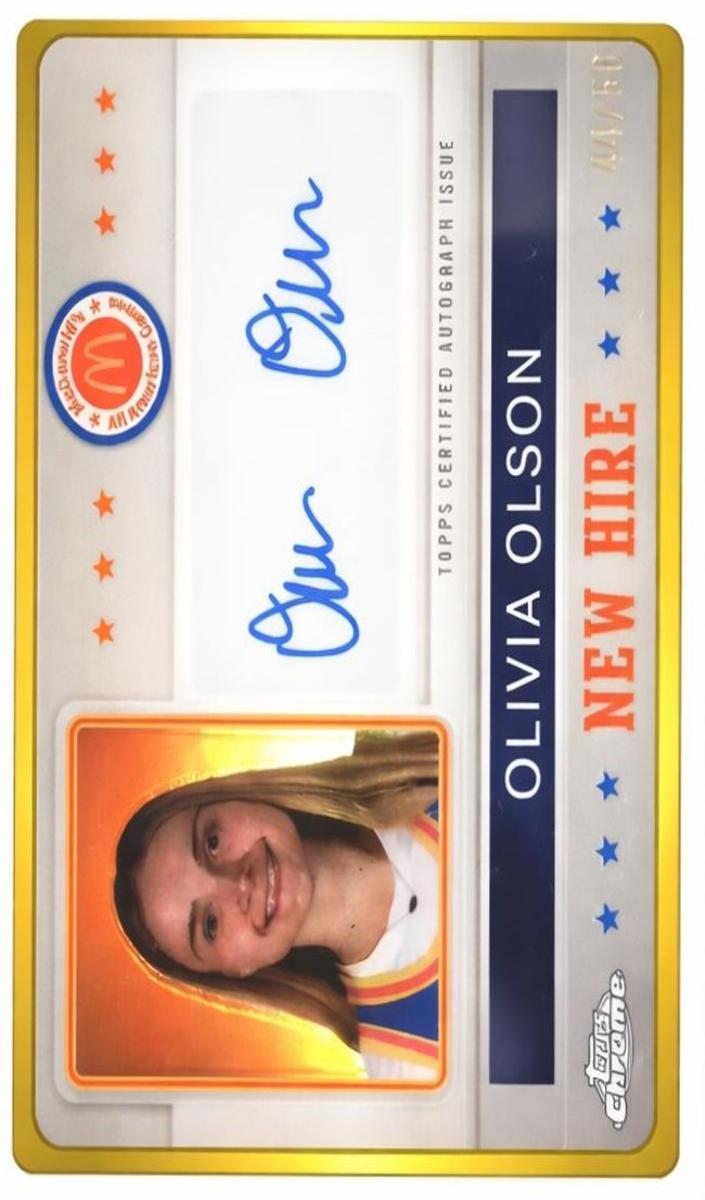 2024 Topps Chrome McDonald's All American Basketball Gold Refractor Olivia Olson #NHB-OLI PSA 10