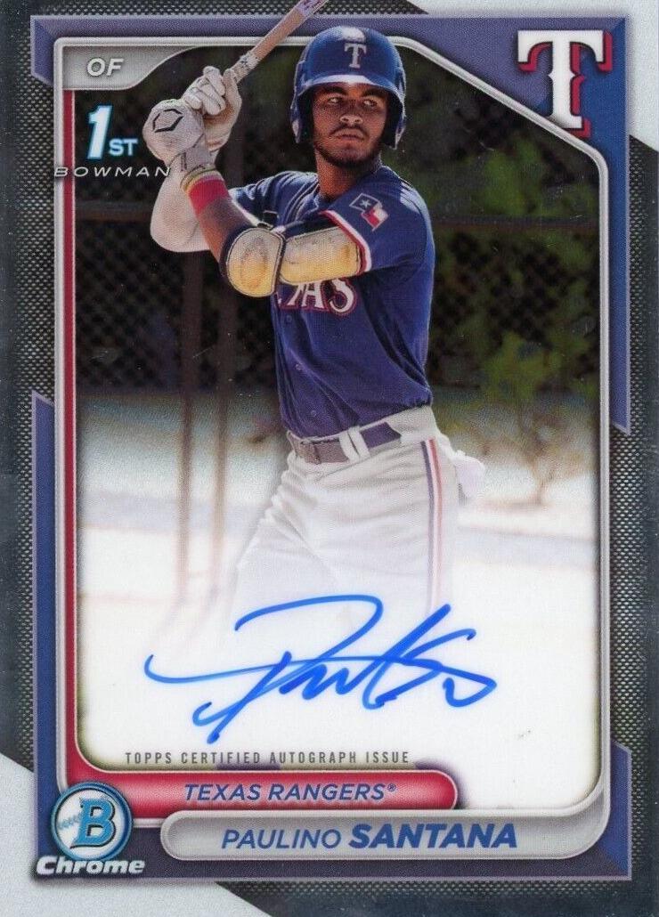 2024 Bowman Chrome Baseball Paulino Santana #CPA-PS PSA 10
