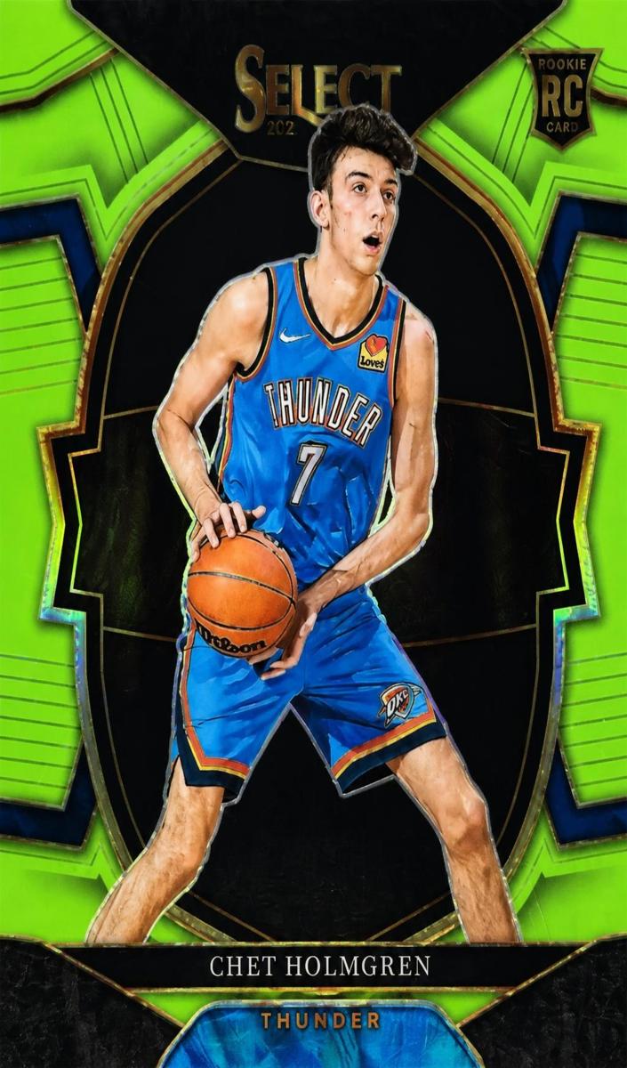 2022 Panini Select Basketball Neon Green Chet Holmgren #83 PSA 10