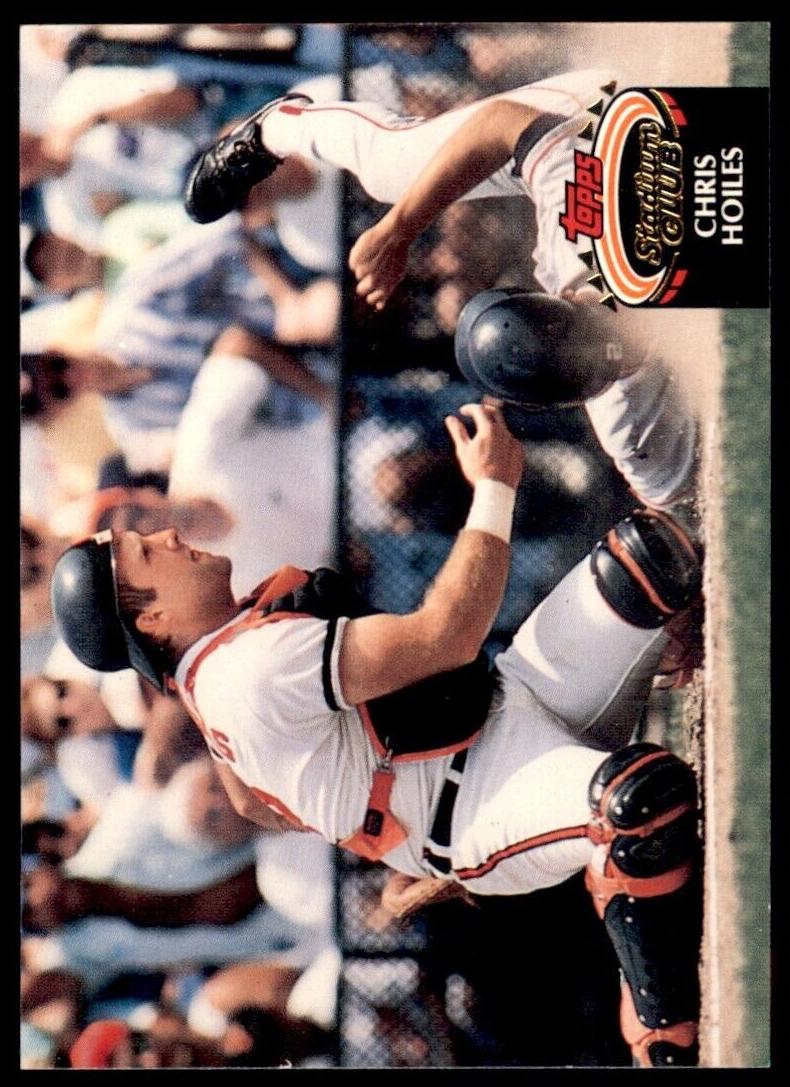 1992 Topps Stadium Club Baseball Chris Hoiles #161