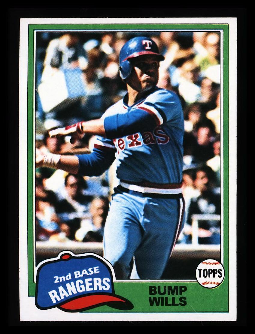 1981 Topps Baseball Bump Wills #173