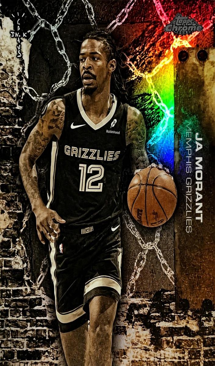 2025 Topps Chrome Cactus Jack Basketball Cactus Jack Refractor Ja Morant #56