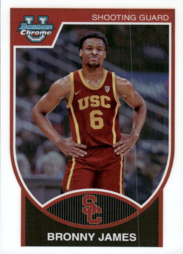 2023 Bowman Chrome University Basketball Bronny James #07B-1