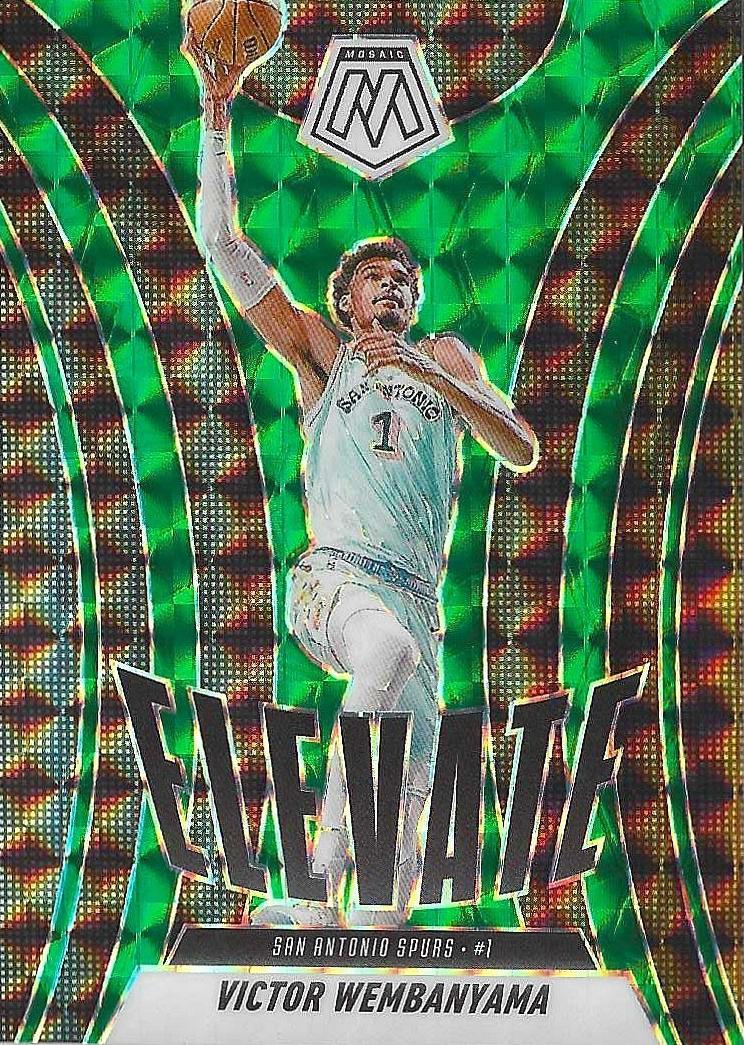2024 Panini Mosaic Basketball Green Victor Wembanyama #11 PSA 9