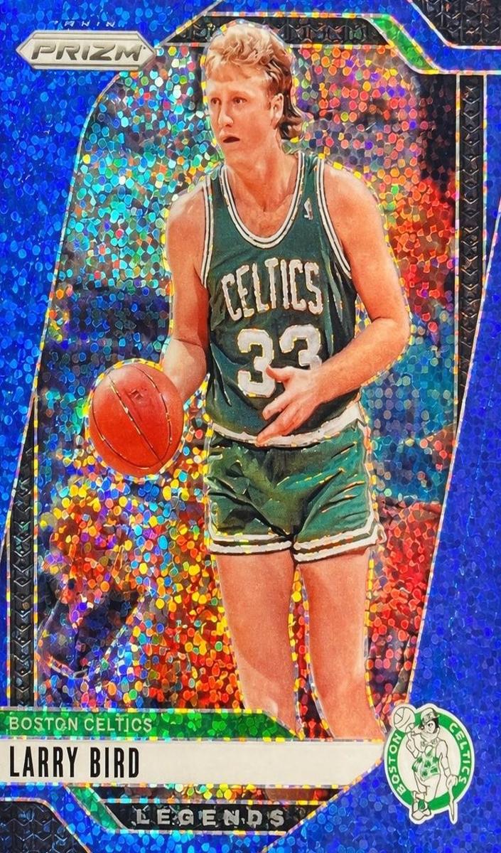 2024 Panini Prizm Basketball Blue Sparkle Larry Bird #299