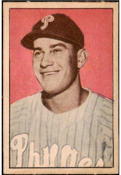 1952 Berk Ross Baseball Del Ennis #NNO PSA 6