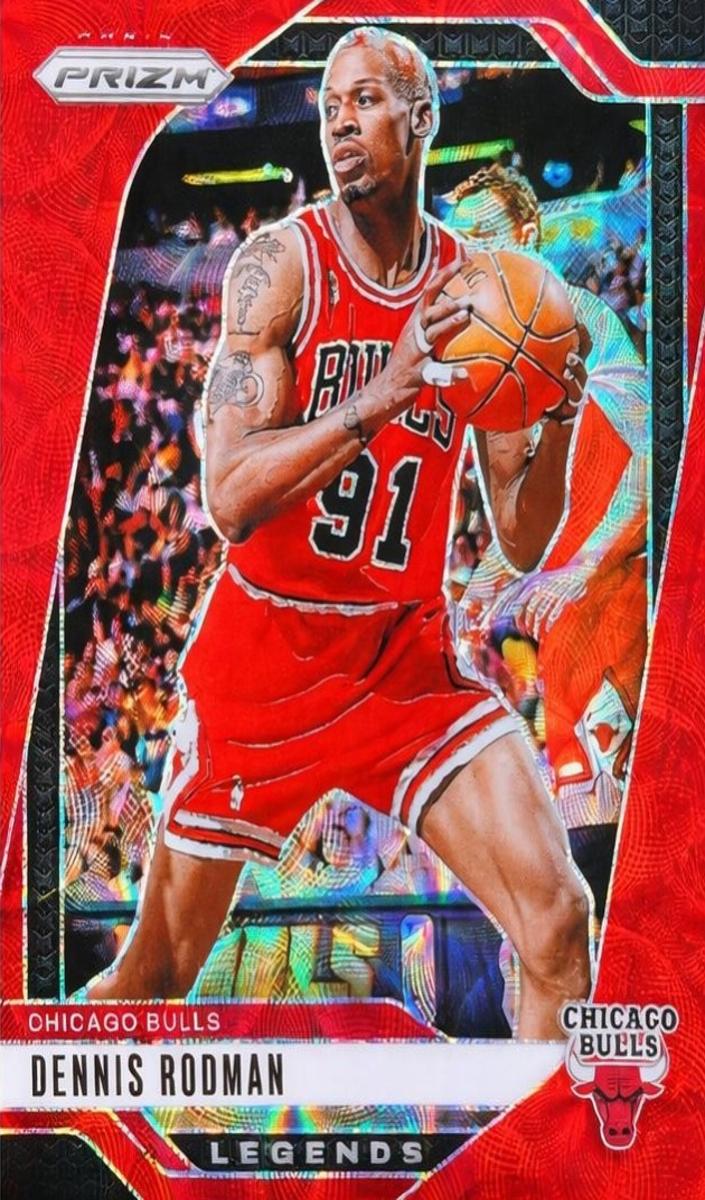 2024 Panini Prizm Basketball Choice Red Dennis Rodman #277 PSA 8