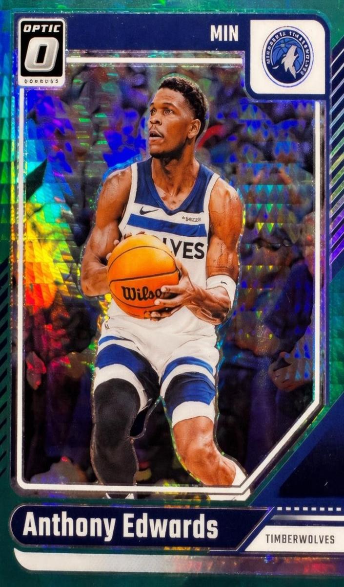 2024 Donruss Optic Basketball Hyper Green Anthony Edwards #31